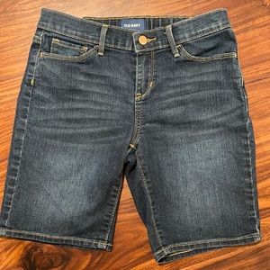 Old Navy Denim Bermuda Shorts. Girls Size 14